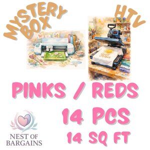 Mystery bundle of Pink / Red HTV vinyl